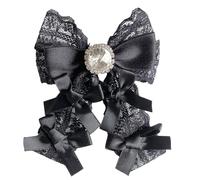Spilla dal design accattivante in pizzo e strass, perfetta come regalo premuroso per lei in ogni occasione. Spilla alla moda, One Size, come descritto