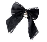 Spilla dal design accattivante in pizzo e strass, perfetta come regalo premuroso per lei in ogni occasione. Spilla alla moda, One Size, come descritto
