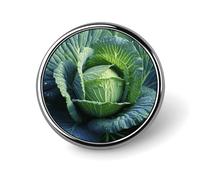 Spilla decorativa a forma di cavolo, in lega di alluminio resistente, leggera, per camicie, giacche, cappelli, uniformi, 2,5 cm