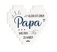 Spilla decorativa a forma di cuore, regalo per papà da figlia e figlio, adatto per festa del papà, compleanno, San Valentino e Natale