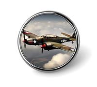 Spilla decorativa a tema aereo a Seconda Guerra Mondiale, ideale per bavero, cravatta, cappelli, giacche e camicie.