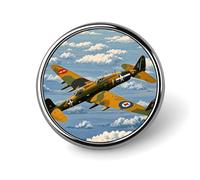 Spilla decorativa a tema aereo a Seconda Guerra Mondiale, ideale per bavero, cravatta, cappelli, giacche e camicie.