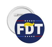 Spilla decorativa FDT Pro America Save Democracy in metallo, 1 pezzo