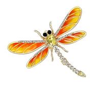 Spilla decorativa smaltata a forma di libellula, per donne, ragazze, madri, figlie, amiche, giacche, abiti, abiti, sciarpe, borse, Siehe Beschreibung, polipropilene, vedi descrizione