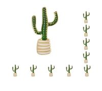 Spilla Del Fumetto Cactus Pianta Succulente Smalto Spille Risvolto Indietro Maglione Clip Regalo di San Valentino Bambini per Abbigliamento xz238, as description, Plastica, come descrizione