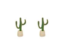 Spilla Del Fumetto Cactus Pianta Succulente Smalto Spille Risvolto Indietro Maglione Clip Regalo di San Valentino Bambini per Abbigliamento xz238, as description, Plastica, come descrizione