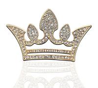 Spilla della corona,Spilla della corona della perla,Spille della corona per le donne,Pin della spilla,Spille della corona di cristallo trasparente per le donne per (BIG)