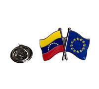 Spilla dell'amicizia Union Europea Venezuela | Spille regalo Originali | Per camicie, vestiti o per il tuo zaino | Regali unici e speciali