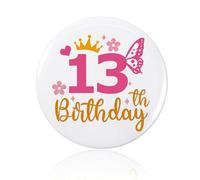 Spilla di compleanno, spilla per compleanno ragazza, festeggia il giorno speciale della tua piccola principessa con uno scintillante, accessorio per feste, decorazione per celebrazioni, Ferro