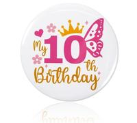 Spilla di compleanno, spilla per compleanno ragazza, festeggia il giorno speciale della tua piccola principessa con uno scintillante, accessorio per feste, decorazione per celebrazioni, Ferro