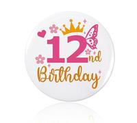 Spilla di compleanno, spilla per compleanno ragazza, festeggia il giorno speciale della tua piccola principessa con uno scintillante, accessorio per feste, decorazione per celebrazioni, Ferro