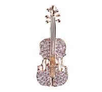 Spilla Di Diamanti Di Violino - Delicata Spilla Con Violino Per Ragazze
