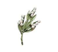 Spilla di fascino alla moda con pianta alla moda, bella struttura in lega distintivo, perfetta per usura quotidiana o regali che conferisce una pianta fatta a mano, Taglia unica, come descritto