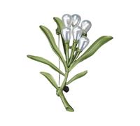 Spilla di fascino alla moda con pianta alla moda, bella struttura in lega distintivo, perfetta per usura quotidiana o regali che conferisce una pianta fatta a mano, Taglia unica, come descritto