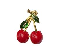 Spilla di frutta brillante per donna accessorio alla moda lega forte ideale per gite ricreative e gioielli di amicizia in occasioni speciali, Taglia unica, come descritto