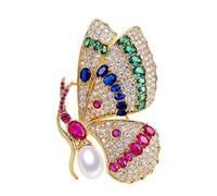 Spilla di perle, spilla delicata, a vento corte, ornamenti, regali da donna che non sbiadiscono