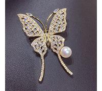 Spilla di Perle Spilla in Oro Spilla Gioielli di Perle Accessori da Donna Accessori di Abbigliamento da Donna