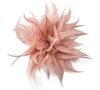 Spilla di piume Clip di sciarpa di pennacchio di struzzo per le donne Spille Spille da bavero Fiore all'occhiello Gioielli da donna Accessori per abiti per capelli