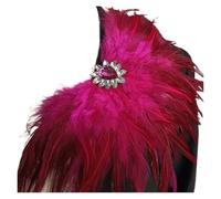 Spilla Di Piume Spilla con piume di strass, jeans, blazer, decorazioni for abiti, corpetto di piume, carnevale, spettacolo teatrale, festa, spallina(Color 05)