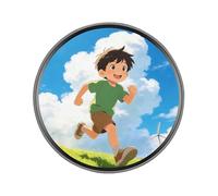 Spilla digitale ricaricabile con display touchscreen, targhetta elettronica a LED per concerti, festival musicali, eventi sportivi, feste, uso scolastico, badge smart indossabile per adolescenti
