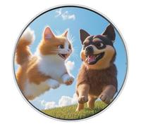 Spilla digitale senza fili, con schermo da 4,6 cm, 10 ore di riproduzione, con touchscreen elettronica, per vestiti, per video, foto, cosplay, concerti, maglioni, cappelli, scialle