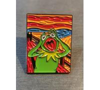 Spilla distintivo MUPPET SHOW KERMIT THE FROG MUNCH KERMIT LA GRENOUILLE Nuova