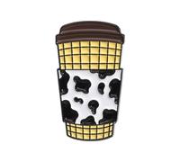 Spilla divertente e strana con tazza cartone animato Accessorio distintivo unico in lega premium, ideale per personalizzare qualsiasi outfit Design unico dei cartoni animati