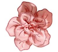 Spilla Donna 14cm Handmade Flower Rhinestone Brooch Fabric Crystal Corsage Wedding Party Badge Lapel Pins Jewelry Accessories(Color 3)