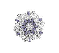 Spilla Donna Creative Rotating Snowflake Brooch Super Beautiful Three-dimensional Corsage Feminine Blazer Pin Accessory For Women And Men(Purple)