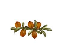 Spilla donna di lusso barocco in Lucite Orange Berry, giacca del completo, gioielli, accessori per abbigliamento, regali per la coppia per feste natalizie