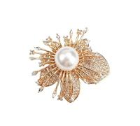 Spilla Donna Flowers Floral Pins Pearl Brooches