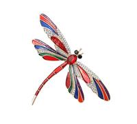 Spilla Dragon Fly - Dragonfly Pin | Dragonfly Charm Drinestone Pins | Gioielli ispirati alla natura per le donne, regali per Natale, festa della mamma e compleanno, Consulte la descripción, Metallo