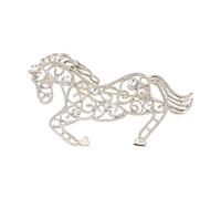 Spilla elegante, accessorio multifunzionale, bellissimo distintivo cavallo, spilla con animali, perfetta per appassionati, presentano un cavallo in lega