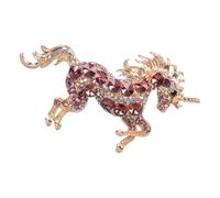 Spilla elegante con unicorni, materiali in lega robusti, design con chiusura sicura, ideale per abiti casual e spilla formale, Einheitsgröße, come descritto