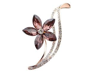 Spilla Elegante Fiore Pin Strass Gioielli Accessori di Abbigliamento per Donna Comodo e Pratico Convenient And Practical