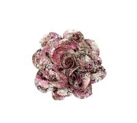 Spilla extra large in raso a forma di camelia, da donna, per matrimoni, feste, balli, banchetti e abiti, accessori per gioielli, 19,1 cm, 7.5in, tessuto arte, Nessuna pietra preziosa