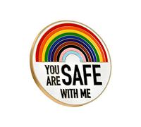 Spilla fai da te con me spilla arcobaleno smaltata per infermieri, medico, studenti, spilla per cappello, spilla per vestiti, zaino, distintivo gioielli (giallo, taglia unica), lega, Senza Gemstone