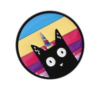 Spilla fantasiosa a forma di gatto a goccia, accessorio leggero per abbigliamento casual, vacanze, feste, regali, fumetti a goccia di olio