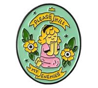 Spilla femminista smaltata per amanti del vino, Klein, Metallo non prezioso