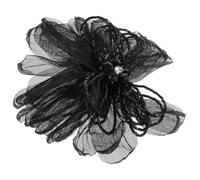 Spilla Fiore Nero Raffinata per Donne, Accessorio Leggero | Plastica e Stoffa, Design Sottile e Attuale, Adatta a Occasioni Formali e Ogni Situazione