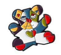 Spilla floreale con animali astratti ispirare disegni artistici di Picasso con colori vivaci per l'uso quotidiano ed eventi speciali Spilla floreale astratta animale, Misura unica, come descritto