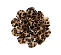 Spilla floreale con motivo leopardato per donne alla moda, clip silenziosa per maglione fatto a mano, accessorio per feste, spilla leggera e comoda, 1, come descritto