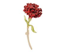 spilla floreale in lega che simboleggia l ' amore e rispetto, ideale come regalo e accessori Spilla con rivestimento a forma garofano