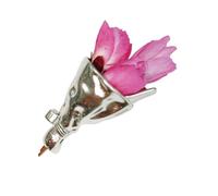 spilla floreale mista Versatile all ' occhiello in lega per accessorio per abito con bavero Spilla a fiori fatta a mano