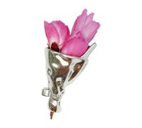spilla floreale mista Versatile all ' occhiello in lega per accessorio per abito con risvolto Spilla floreale alla