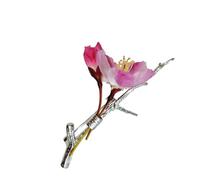 spilla floreale mista Versatile all ' occhiello in lega per accessorio per abito con risvolto Spilla floreale alla