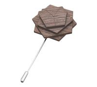 Spilla floreale Spilla in legno Spilla decorativa Spilla da abito Spilla da
