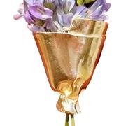 Spilla for bouquet di fiori indossabile, spilla fai da te for bouquet di fiori, inserisci fiori veri/secchi, for l'uso quotidiano o for feste di matrimonio(Gold)