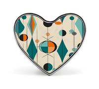 Spilla geometrica a forma di cuore di metà secolo per adulti personalizzata in metallo a forma di cuore spille alla moda spille a forma di cuore squisita spilla a forma di cuore per borse vestiti