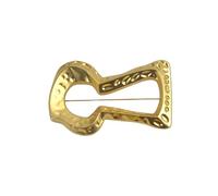 Spilla geometrica dal design moderno in lega di metallo per abiti eleganti e accessori moda Line Art Pin, One Size, come descritto